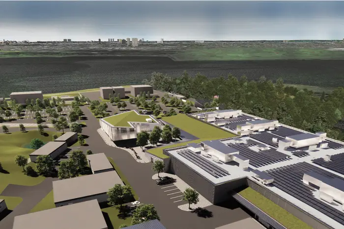A rendering of upgraded facilities at Rodman's Neck in the Bronx, home to the NYPD firing range.